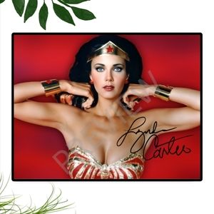 Linda Carter Sexy WONDER WOMAN Art Poster Framed 12x18